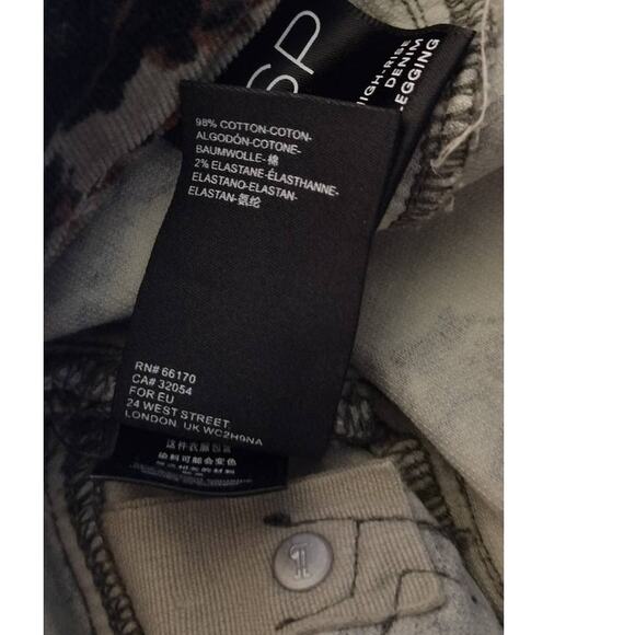 Anthropologie Pilcro High Rise Skinny Button Fly Corduroy Pants Camo Green 26P - Picture 8 of 11